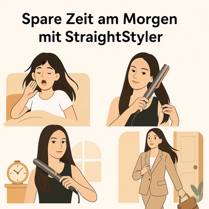 Föhn-Glätteisen 2-in-1 für müheloses Haarestyling