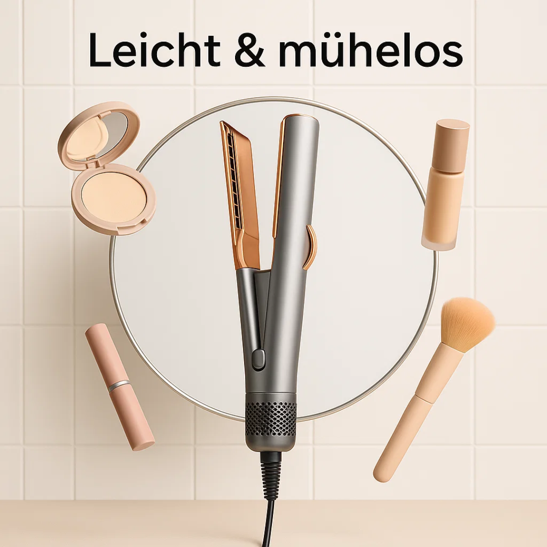 Föhn-Glätteisen 2-in-1 für müheloses Haarestyling