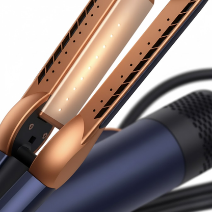 Föhn-Glätteisen 2-in-1 für müheloses Haarestyling
