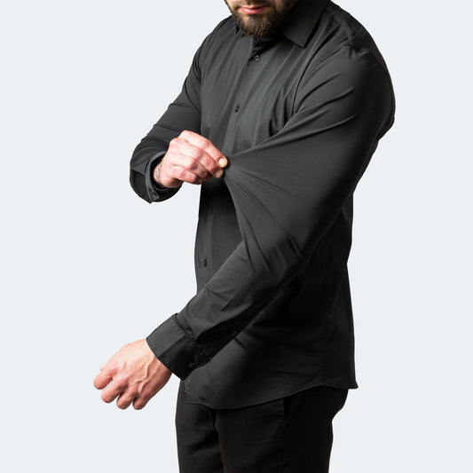 Herren Formelles Langarmhemd Schmale Passform - Eveloria