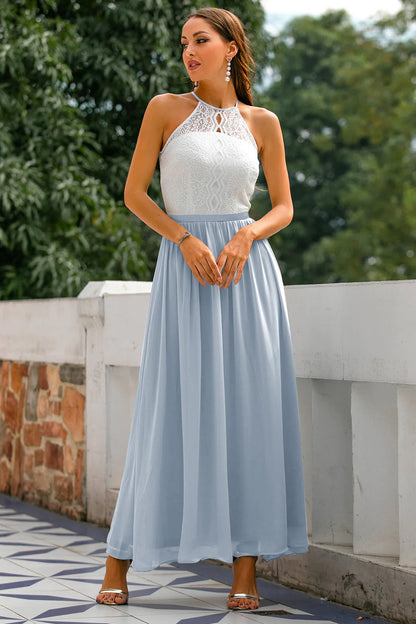 Damen Maxi Kleid Hochzeitsgastkleid