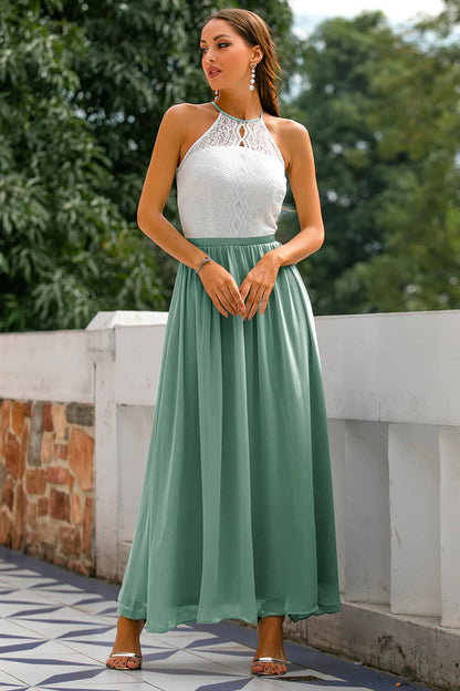 Damen Maxi Kleid Hochzeitsgastkleid