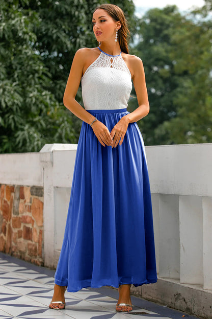 Damen Maxi Kleid Hochzeitsgastkleid