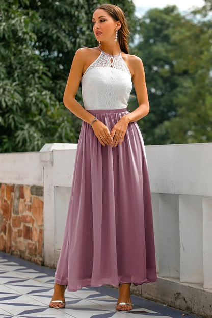 Damen Maxi Kleid Hochzeitsgastkleid