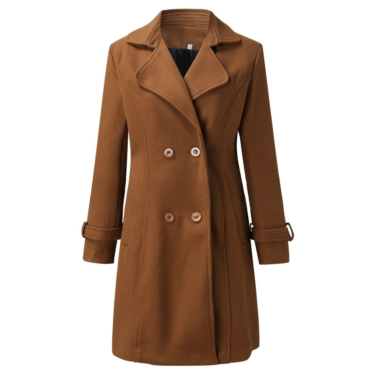 Damen Jacke Lange Valentina Umlegkragen