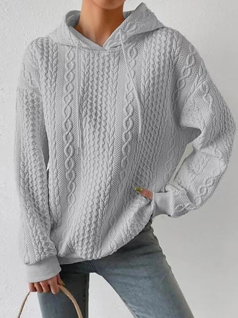 Norvielle Damen Leichter Kapuzenpullover Casual