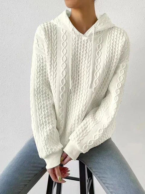 Norvielle Damen Leichter Kapuzenpullover Casual