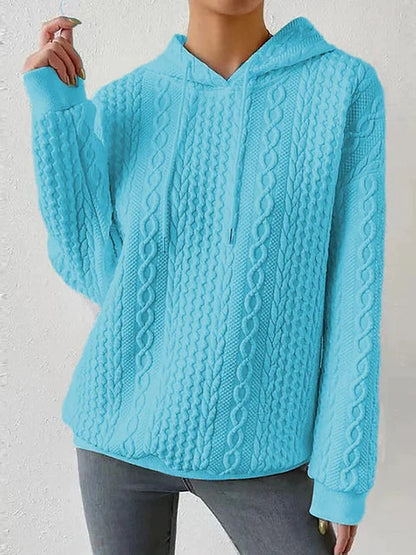 Norvielle Damen Leichter Kapuzenpullover Casual