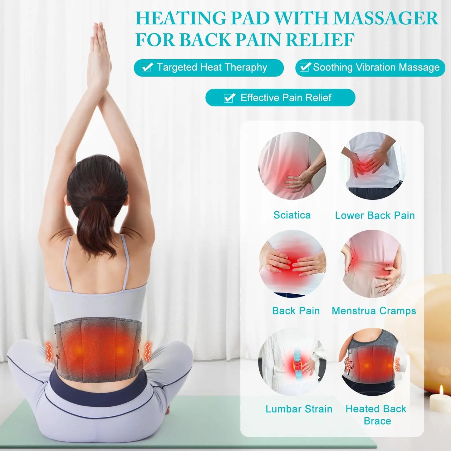 Heizkissen Rücken Massager Wärmebehandlung