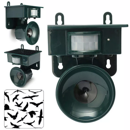 Wetterfester Vogelvertreiber mit PIR-Sensor und Solarenergie