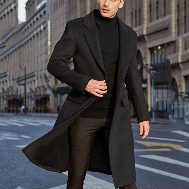 Herren Wintermantel Wärmend Elegant
