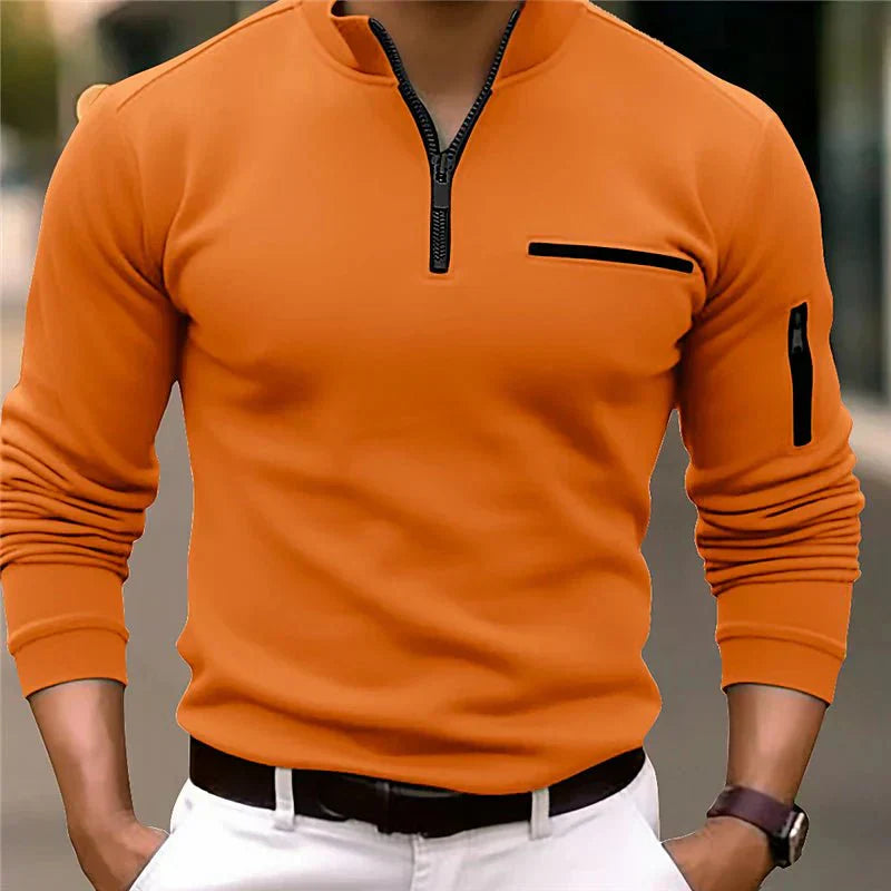 Herren Polo Reißverschluss Shirt - Norvielle