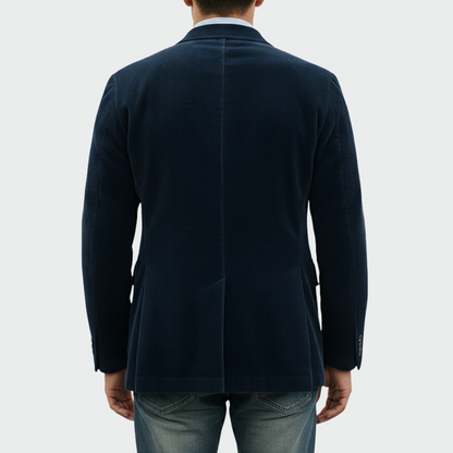 Herren Blazer Set Samt