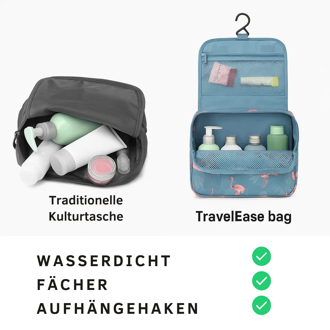 Wasserabweisende Reisekosmetiktasche mit Haken