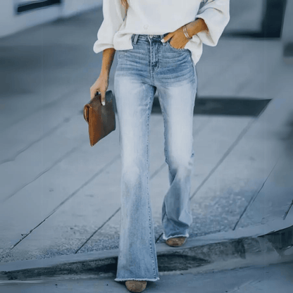 Damen Highwaist Jeans Gerader Schnitt