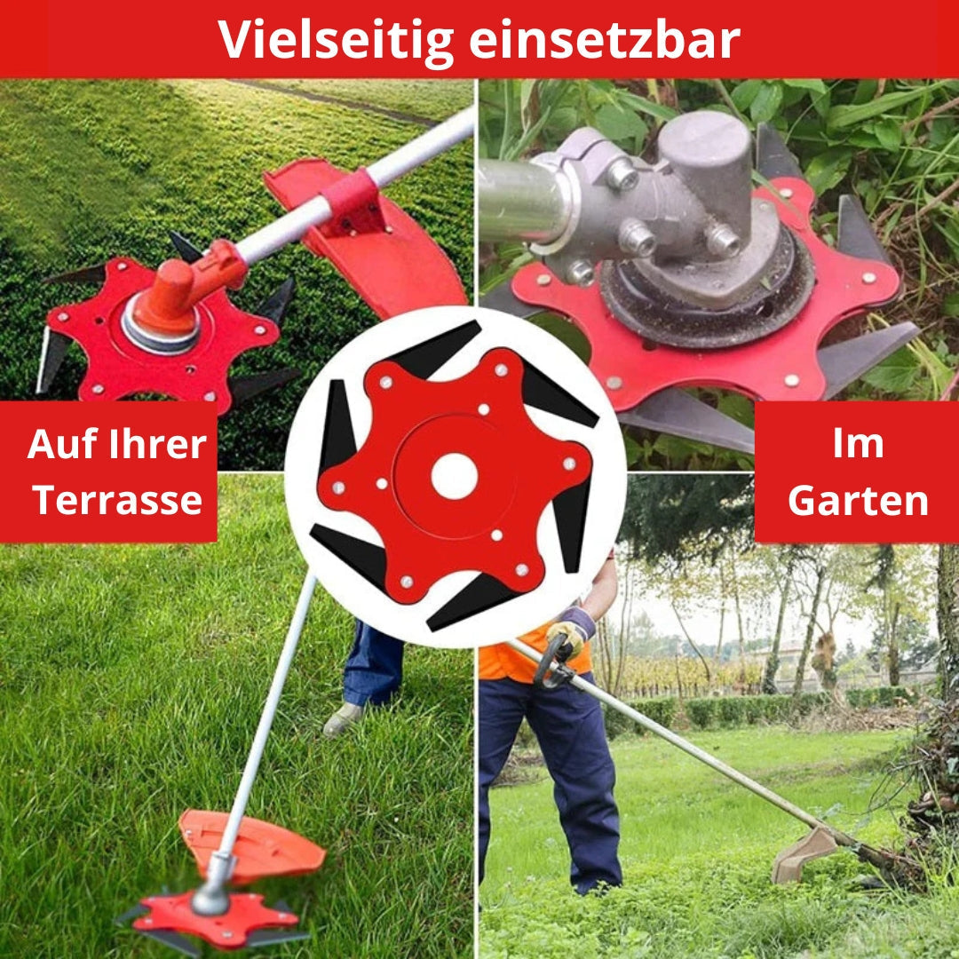 Universeller 6-Klingen Rasentrimmer-Schneidkopf