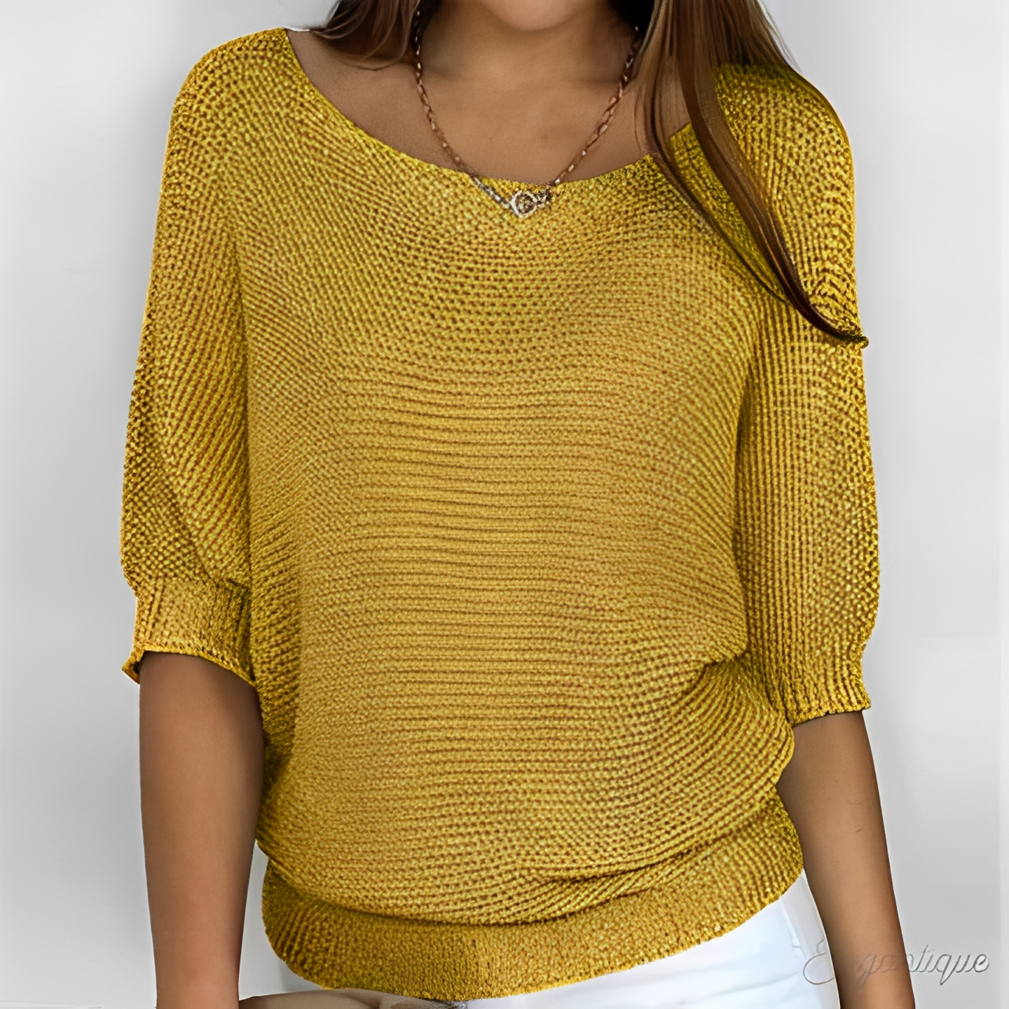 Damenpullover Elegantes Merinowoll-Modell Bequem
