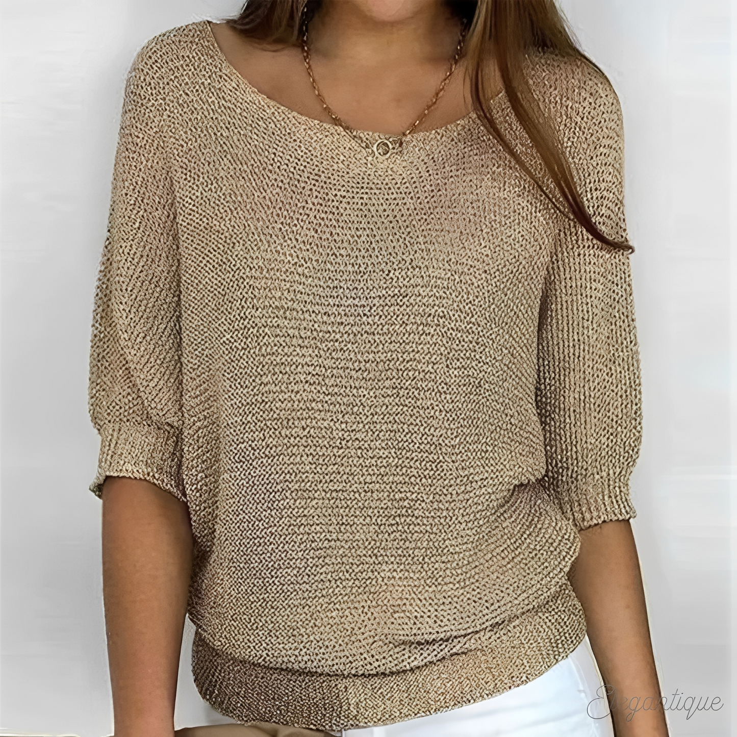 Damenpullover Elegantes Merinowoll-Modell Bequem - Norvielle