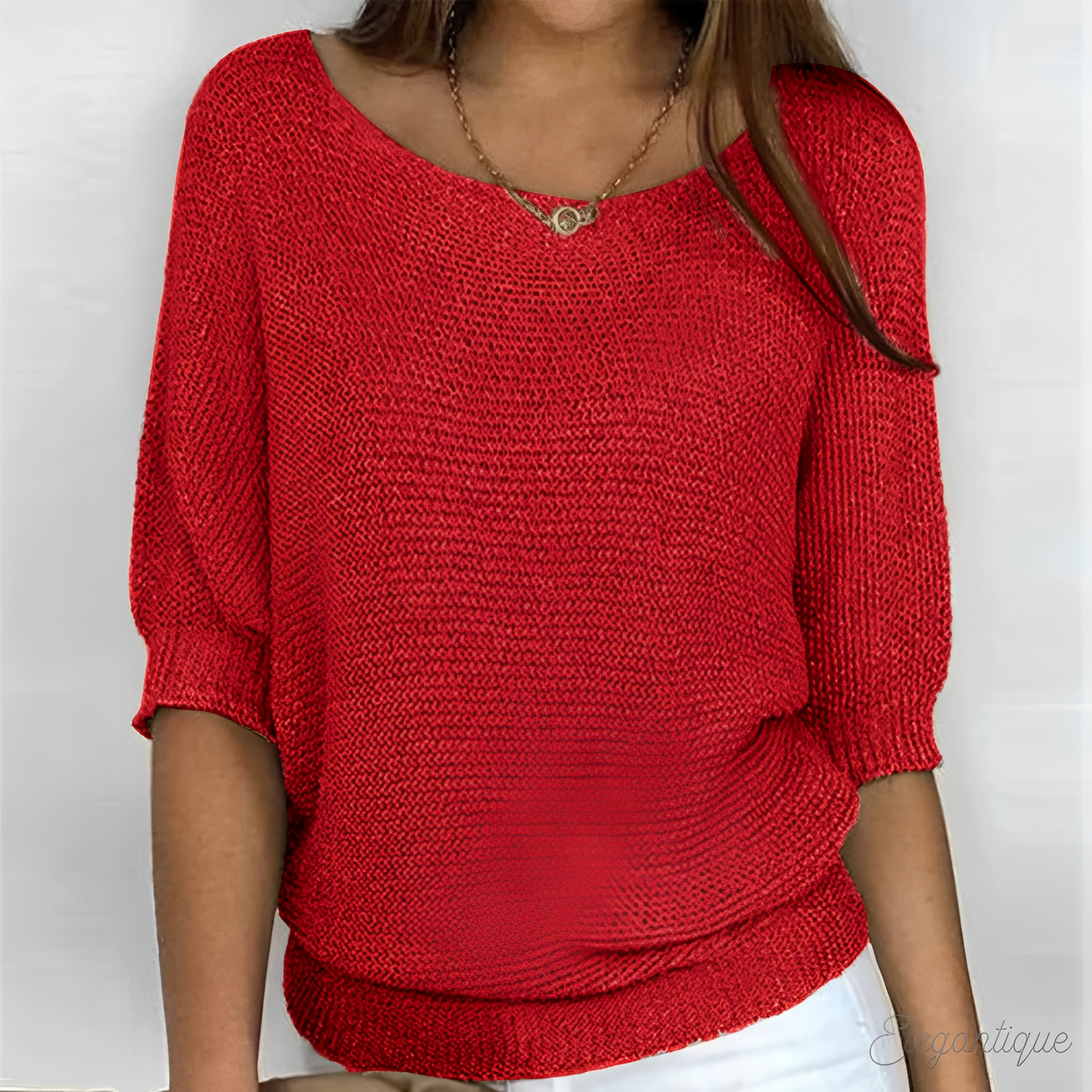 Damenpullover Elegantes Merinowoll-Modell Bequem