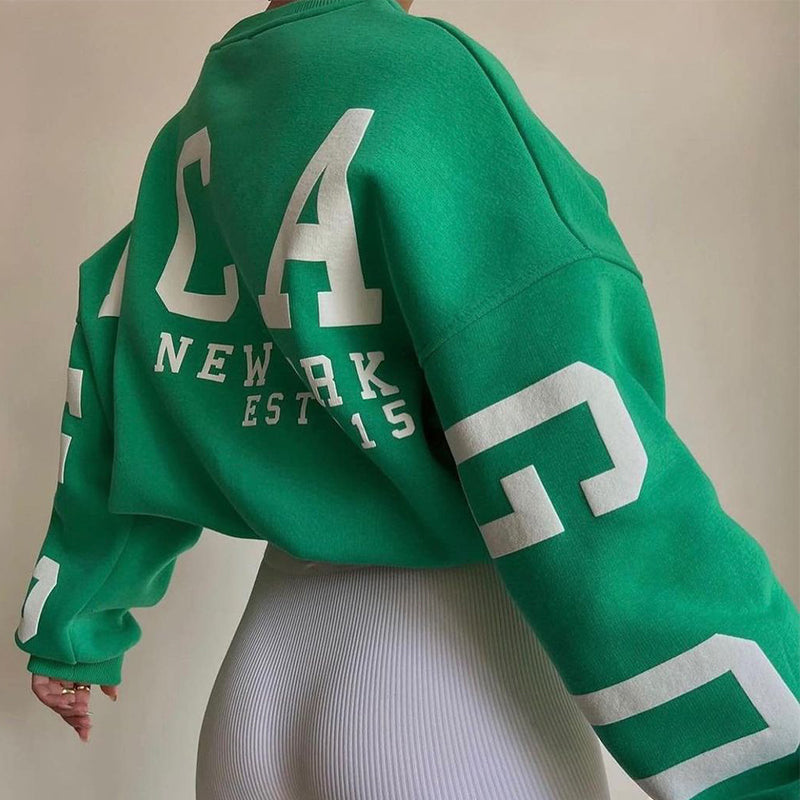 Damen Oversize Pullover Modisch Großzügig
