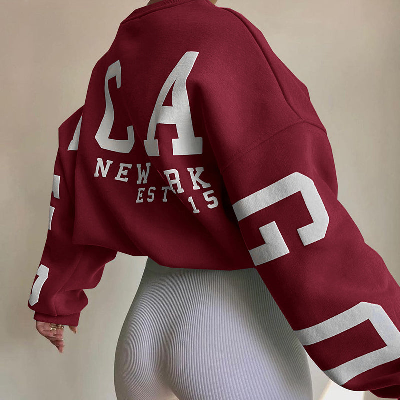 Damen Oversize Pullover Modisch Großzügig