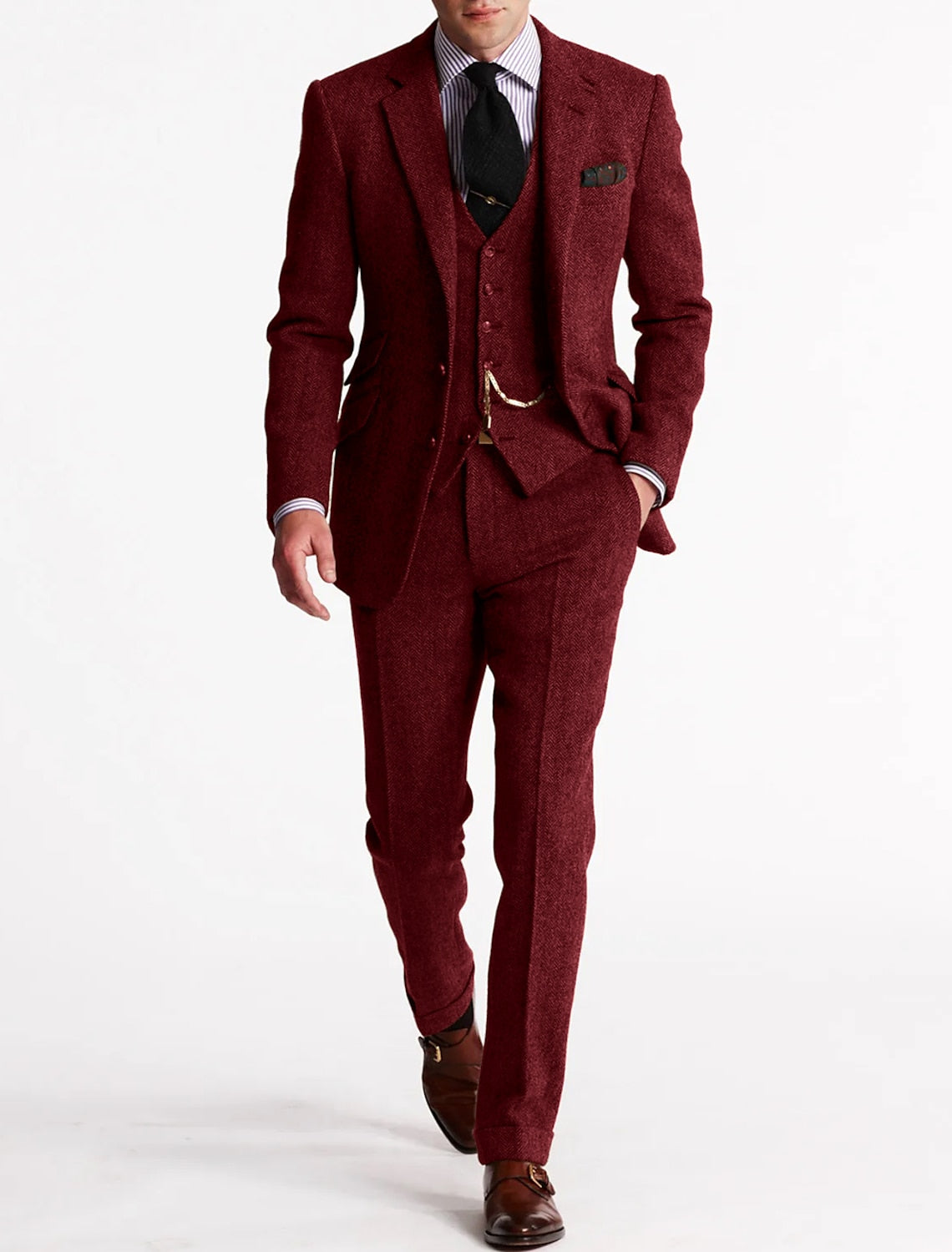 Herren Tweed Smokingsanzug Komplett
