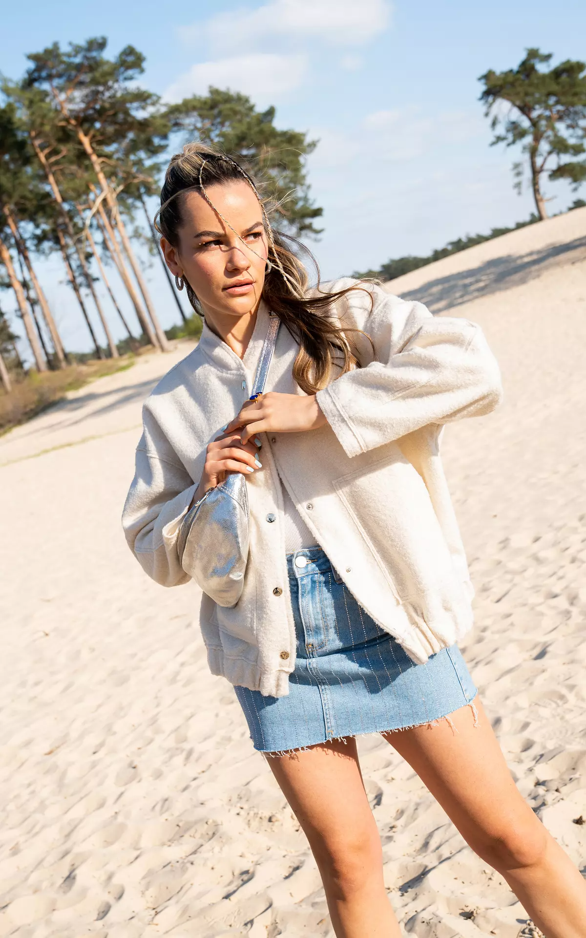 Damen Oversized Bomberjacke - Norvielle