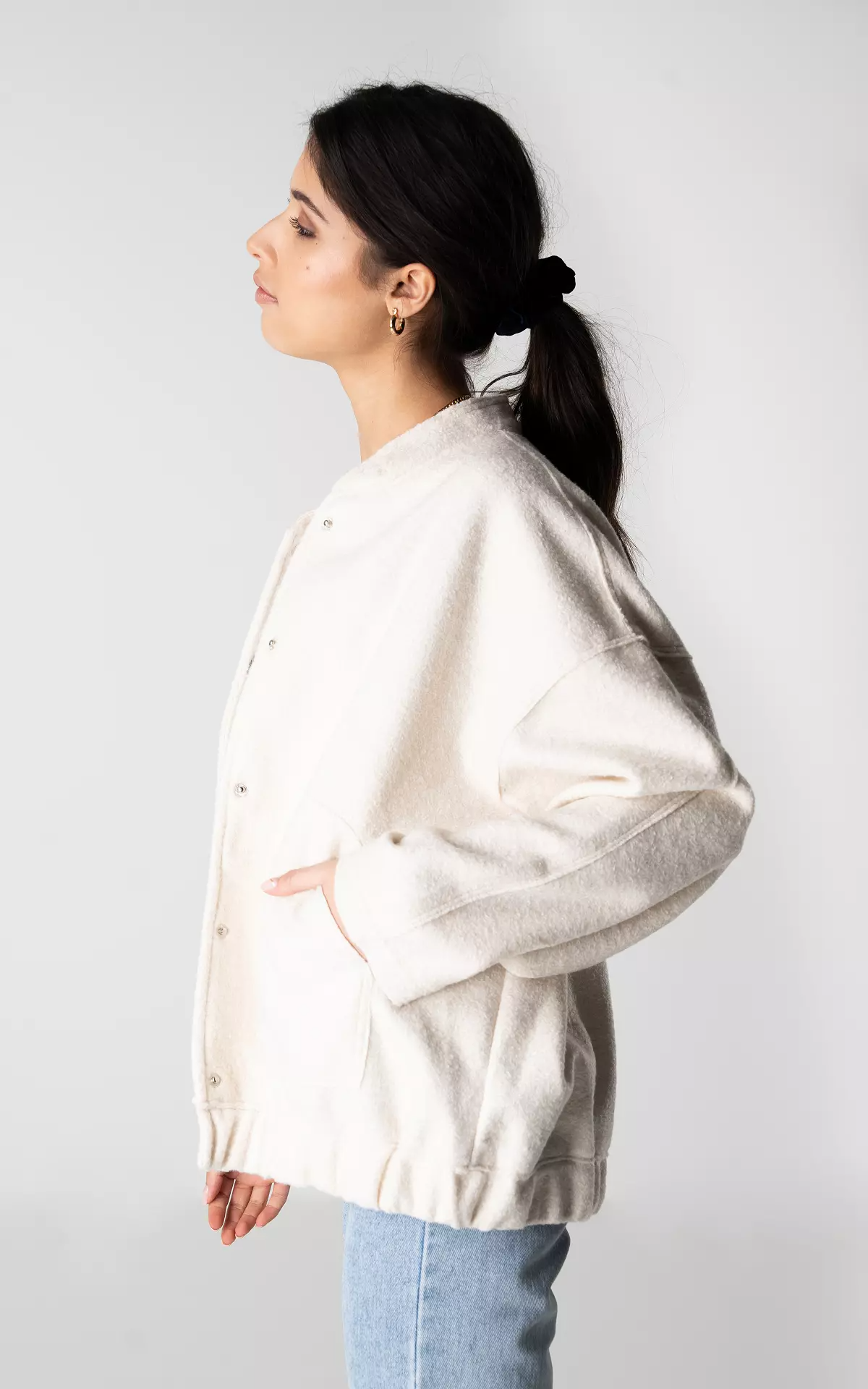 Damen Oversized Bomberjacke