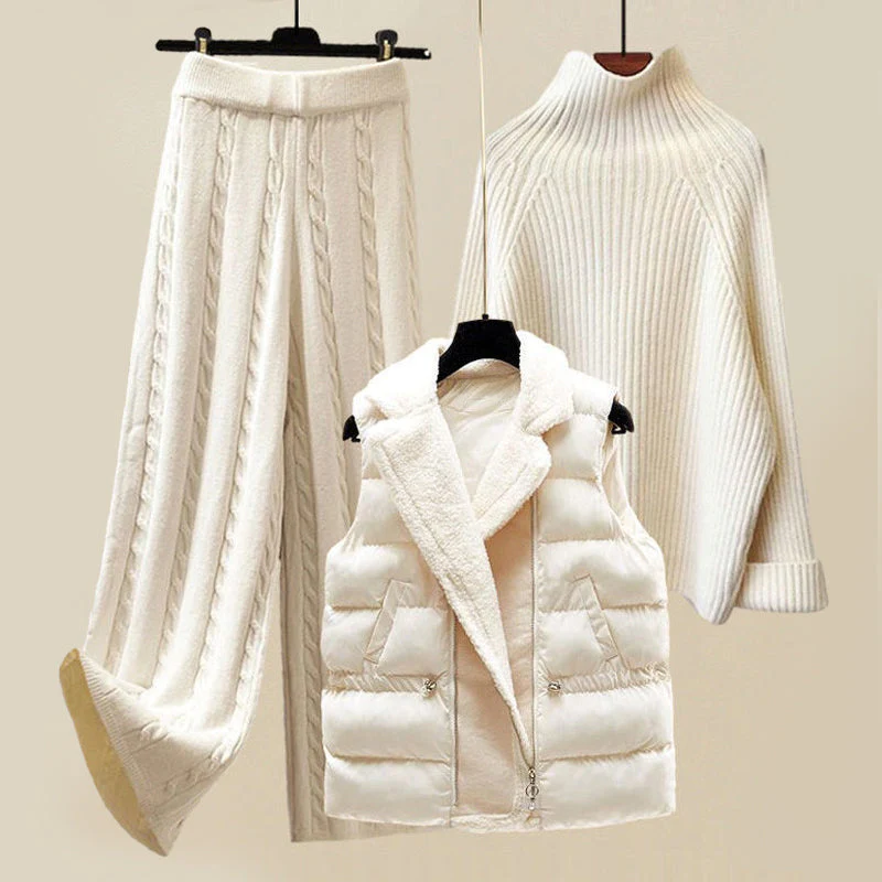 Norvielle Damen Strickwaren 3-Teiliges Set - Norvielle