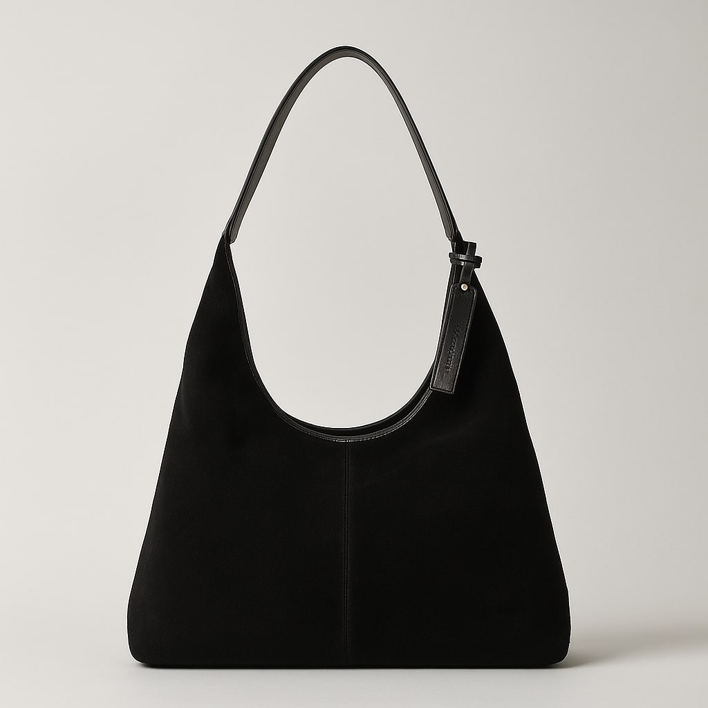 Damen Schultertasche Wildleder Vintage Leder