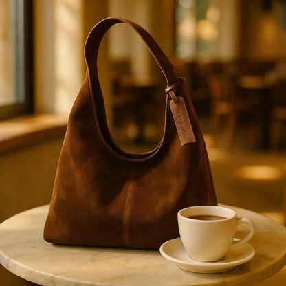 Damen Leder Umhängetasche Vintage Schultertasche