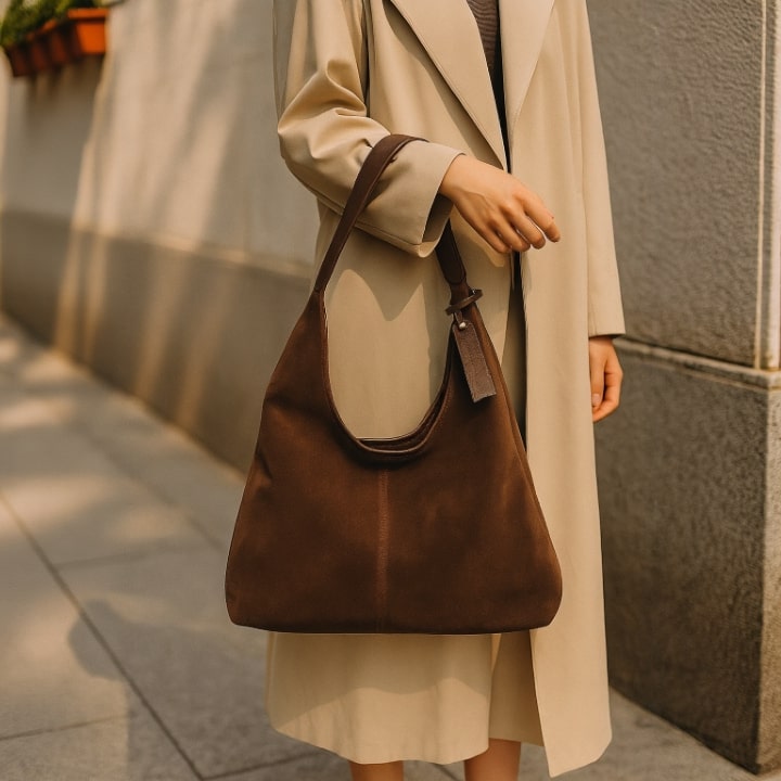 Damen Leder Umhängetasche Vintage Schultertasche