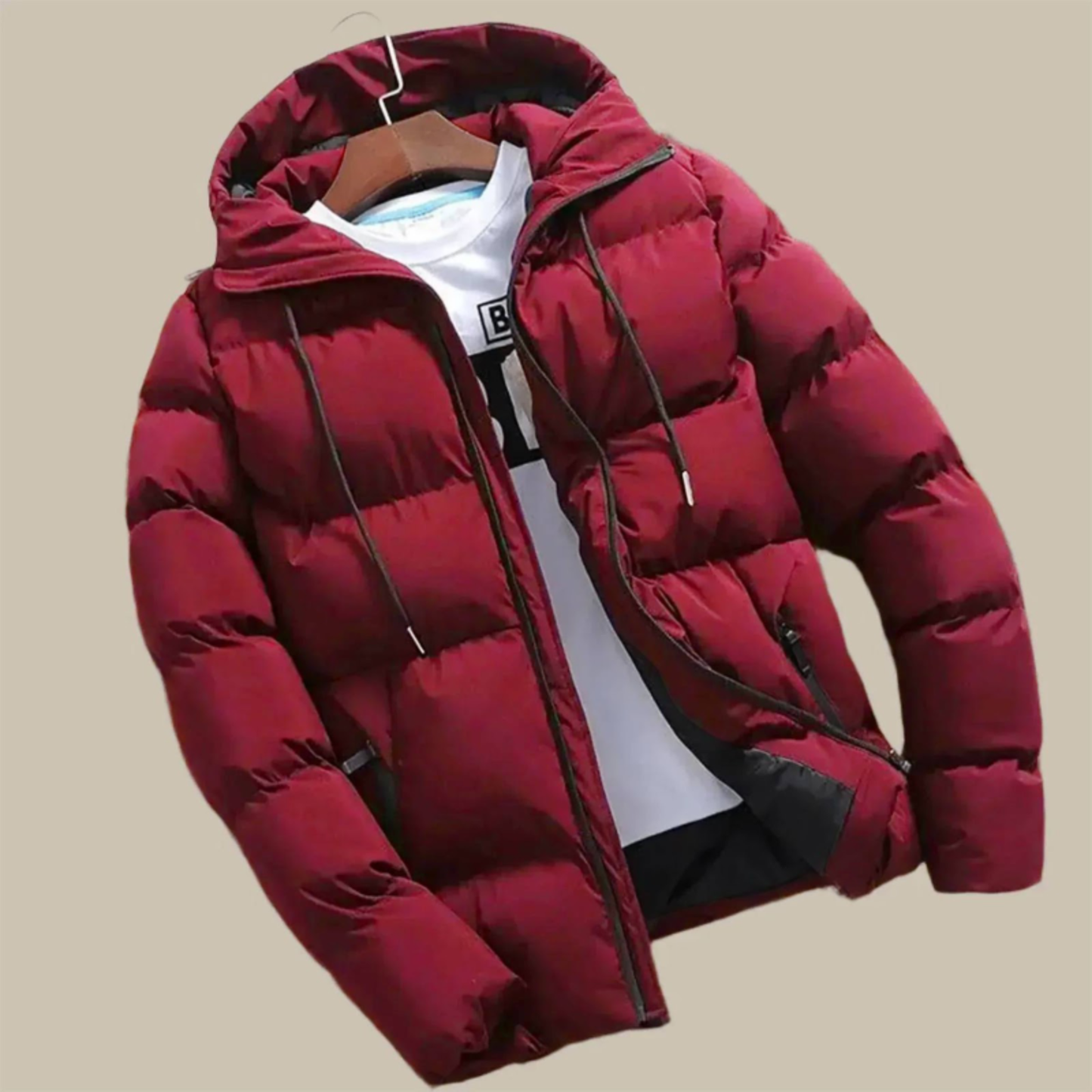 Herren Winterjacke Wasserdicht Pufferjacke Mit Kapuze
