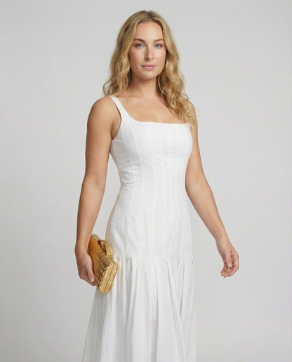 Damen Midikleid Eleganter Schnitt - Norvielle