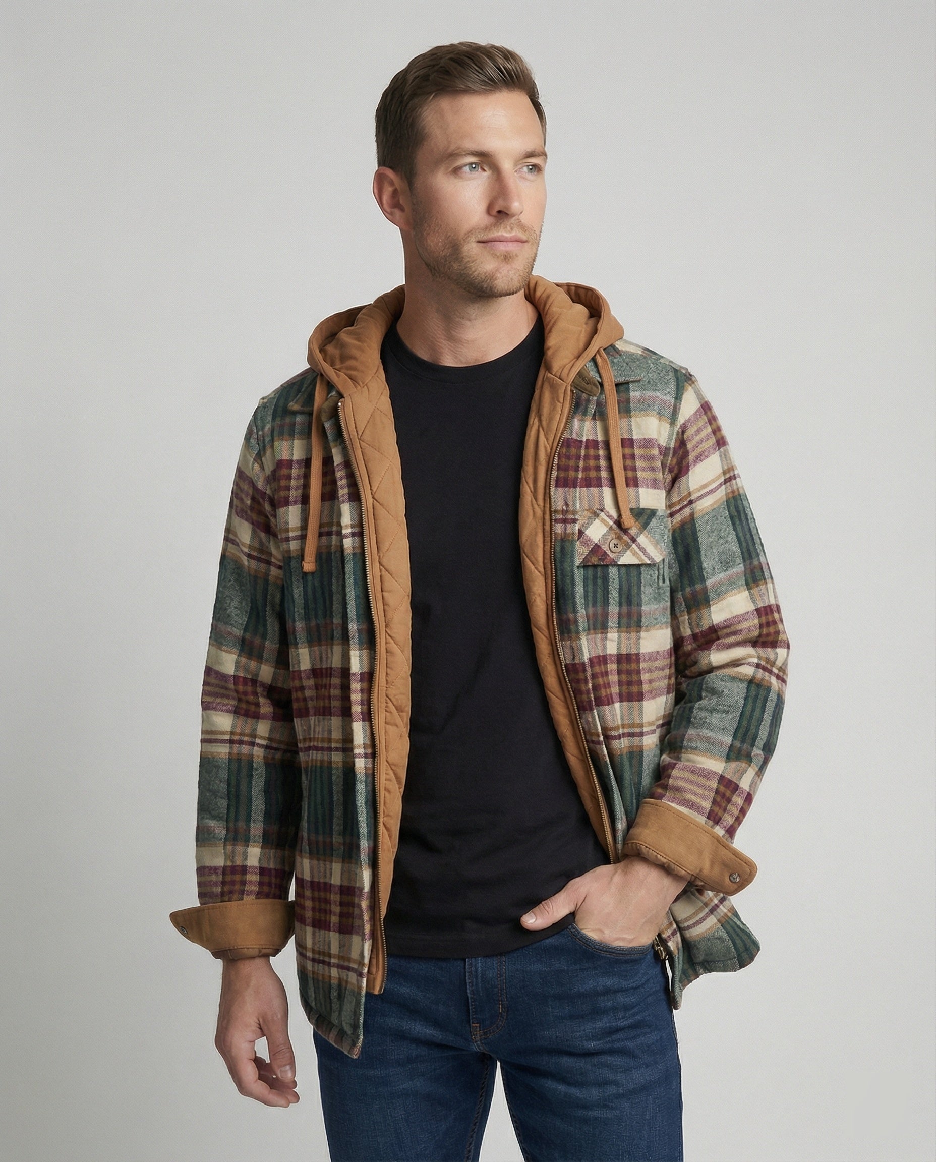 Herren Flanellhemd Kariert - Norvielle