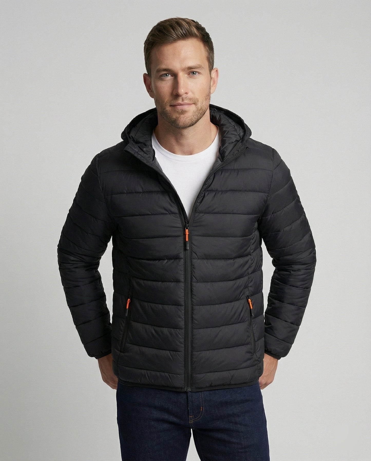 Wandersport Jacke Damen Kapuze Wasserdicht Schwarz - Norvielle