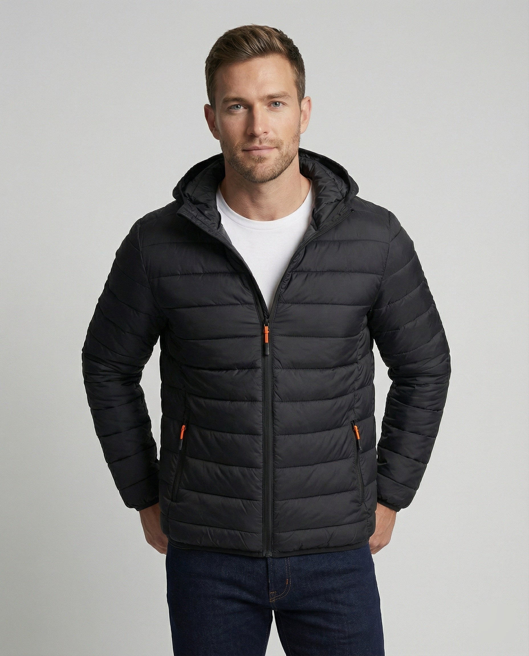 Wandersport Jacke Damen Kapuze Wasserdicht Schwarz - Norvielle