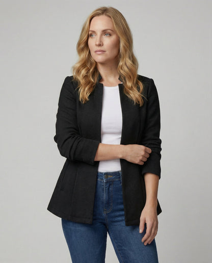Damen Ärmelloses Blazer Hahnentritt - Norvielle