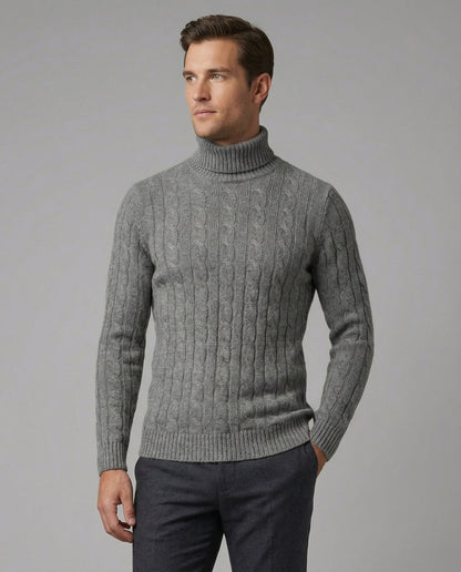 Herren Rollkragenpullover Rippmuster - Norvielle