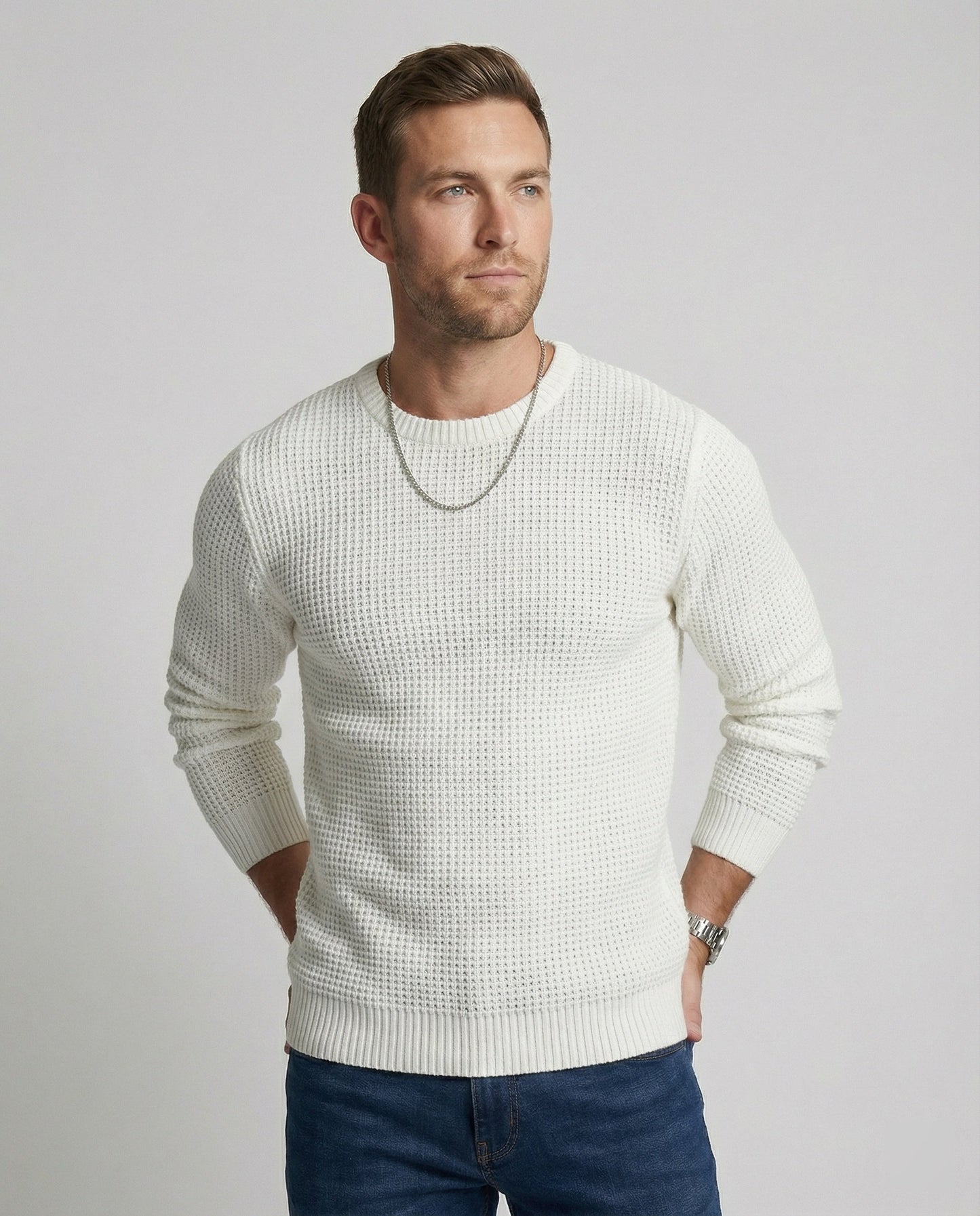 Herren Strukturpullover Modern - Norvielle
