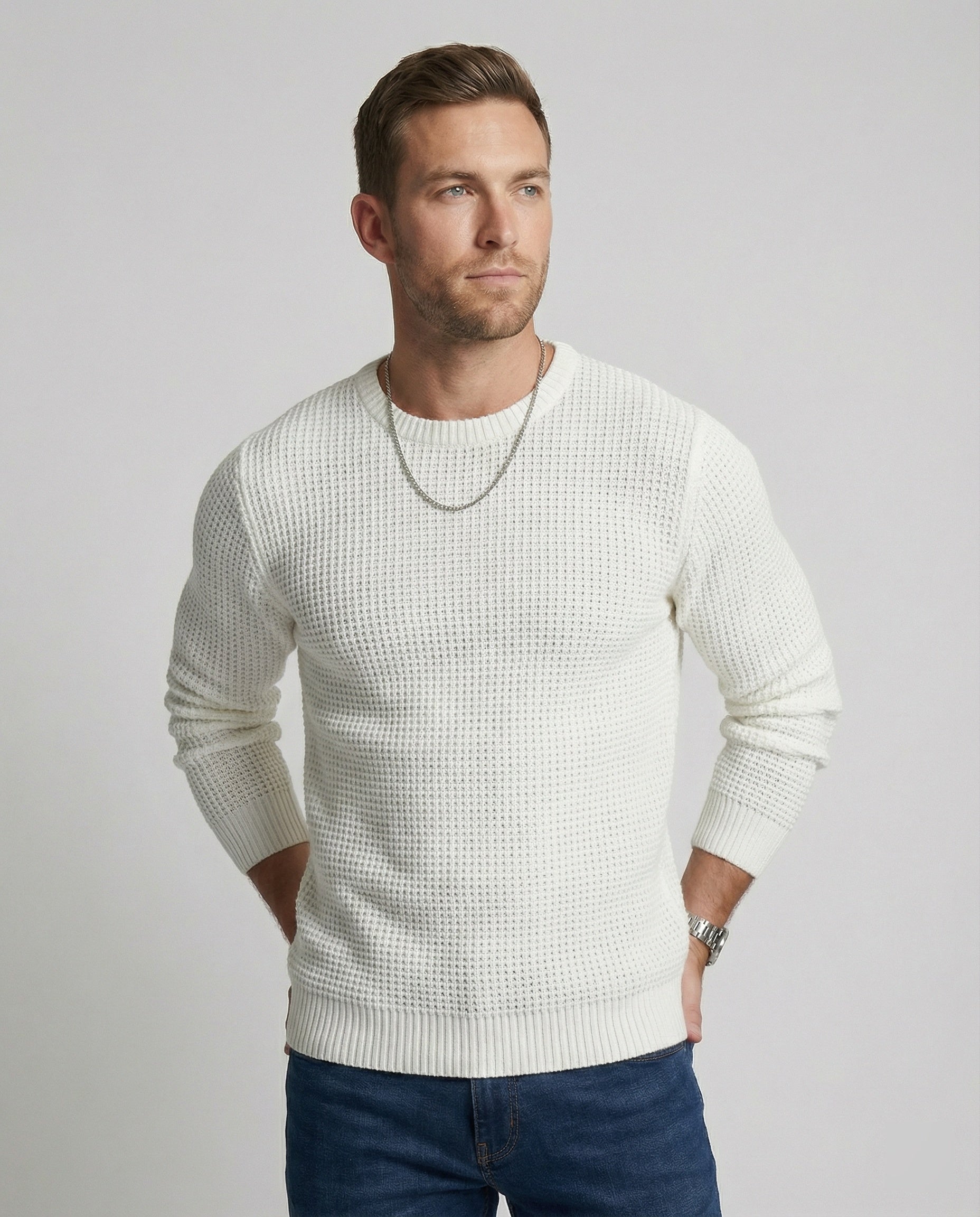 Herren Strukturpullover Modern - Norvielle