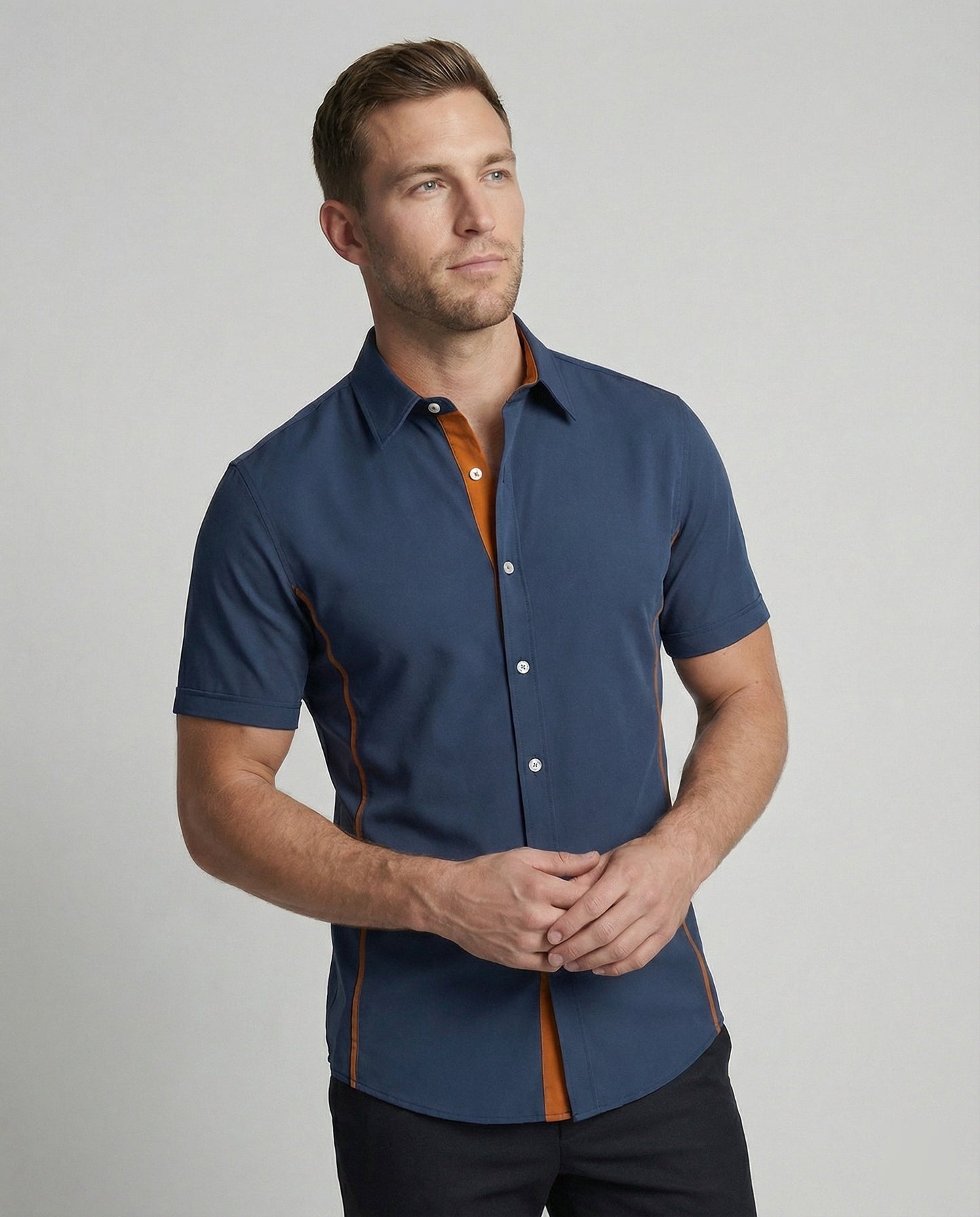 Herren Kurzarmhemd Modern - Norvielle