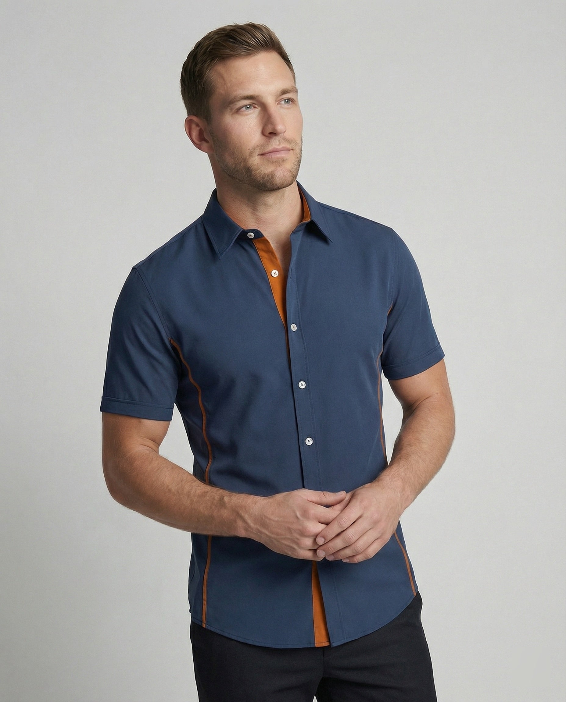 Herren Kurzarmhemd Modern - Norvielle