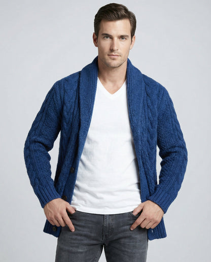 Warme Strickjacke Zopfmuster - Norvielle