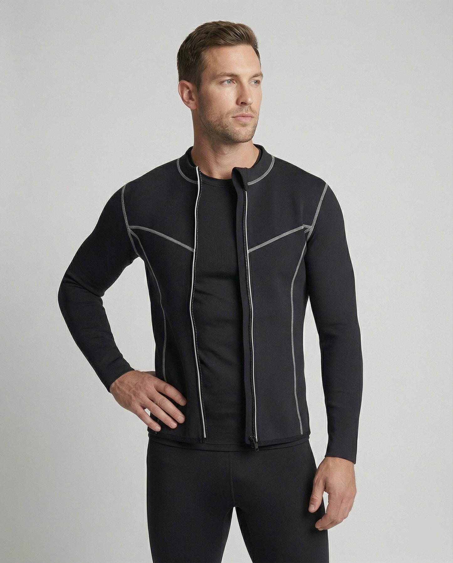 Herren Langarm Kompressionsshirt Sport