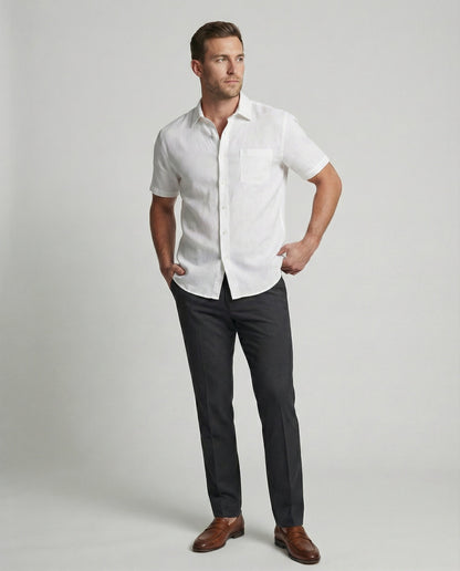 Herren Hawaiihemd Kurzarm Palmenprint