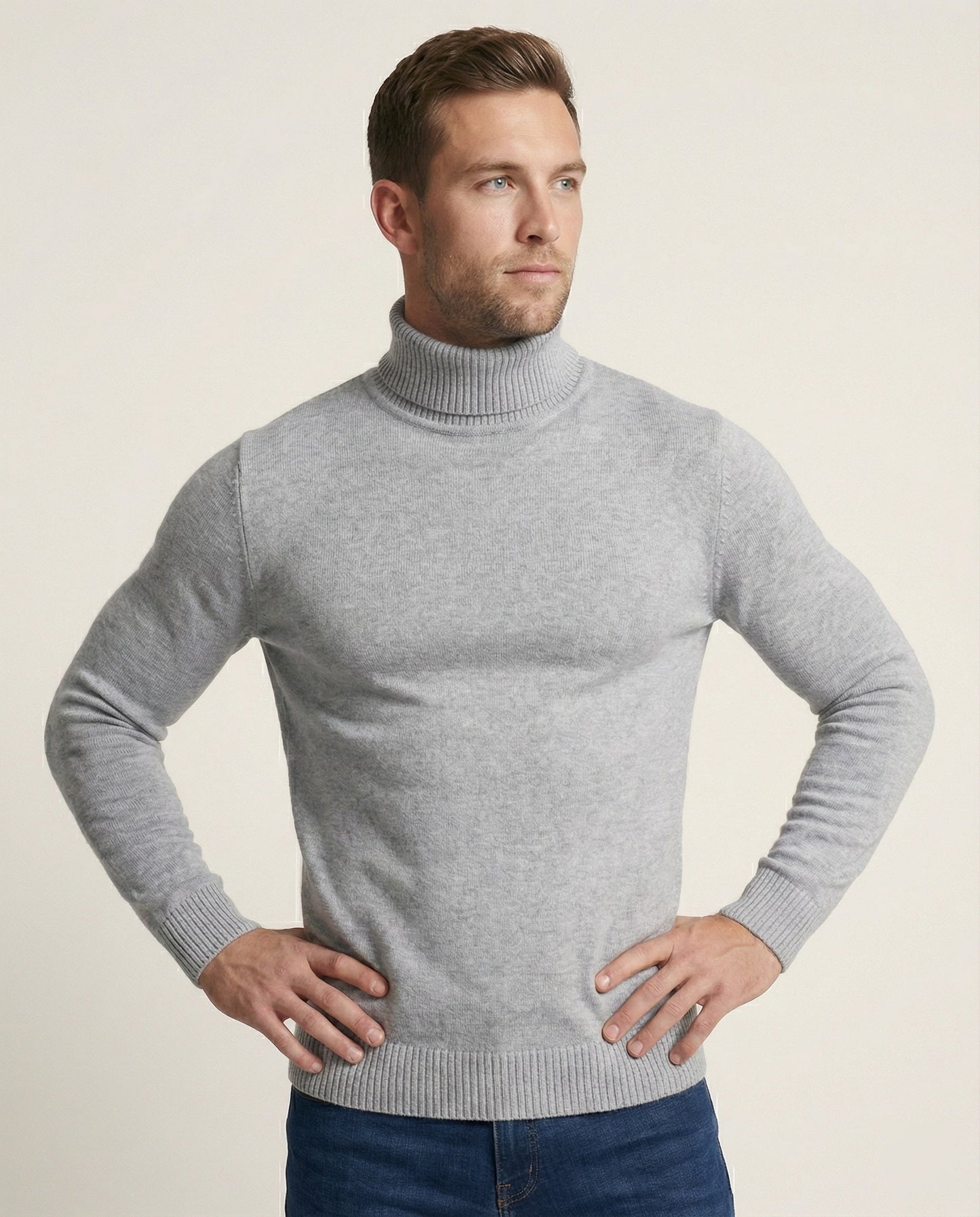 Feine Merinowolle Rollkragenpullover - Norvielle