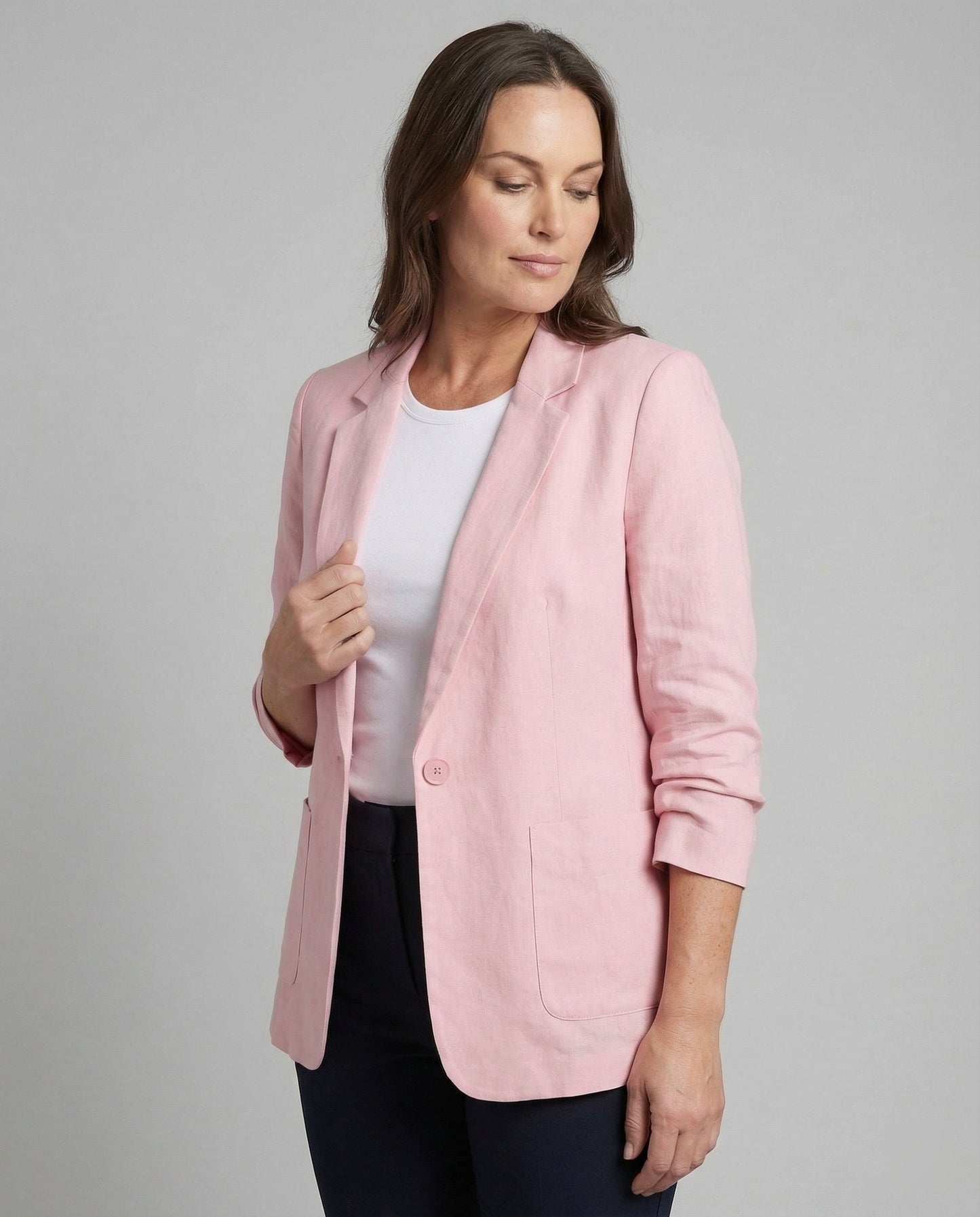 Damen Blazer Lang Elegant