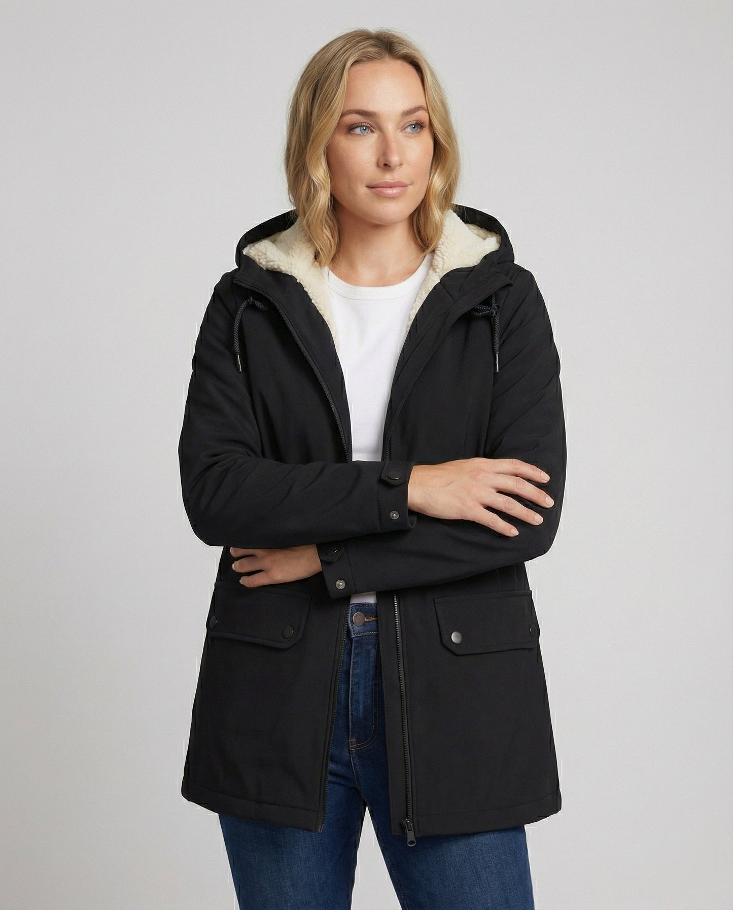 Norvielle Damen Wasserdichte Fleecejacke - Norvielle