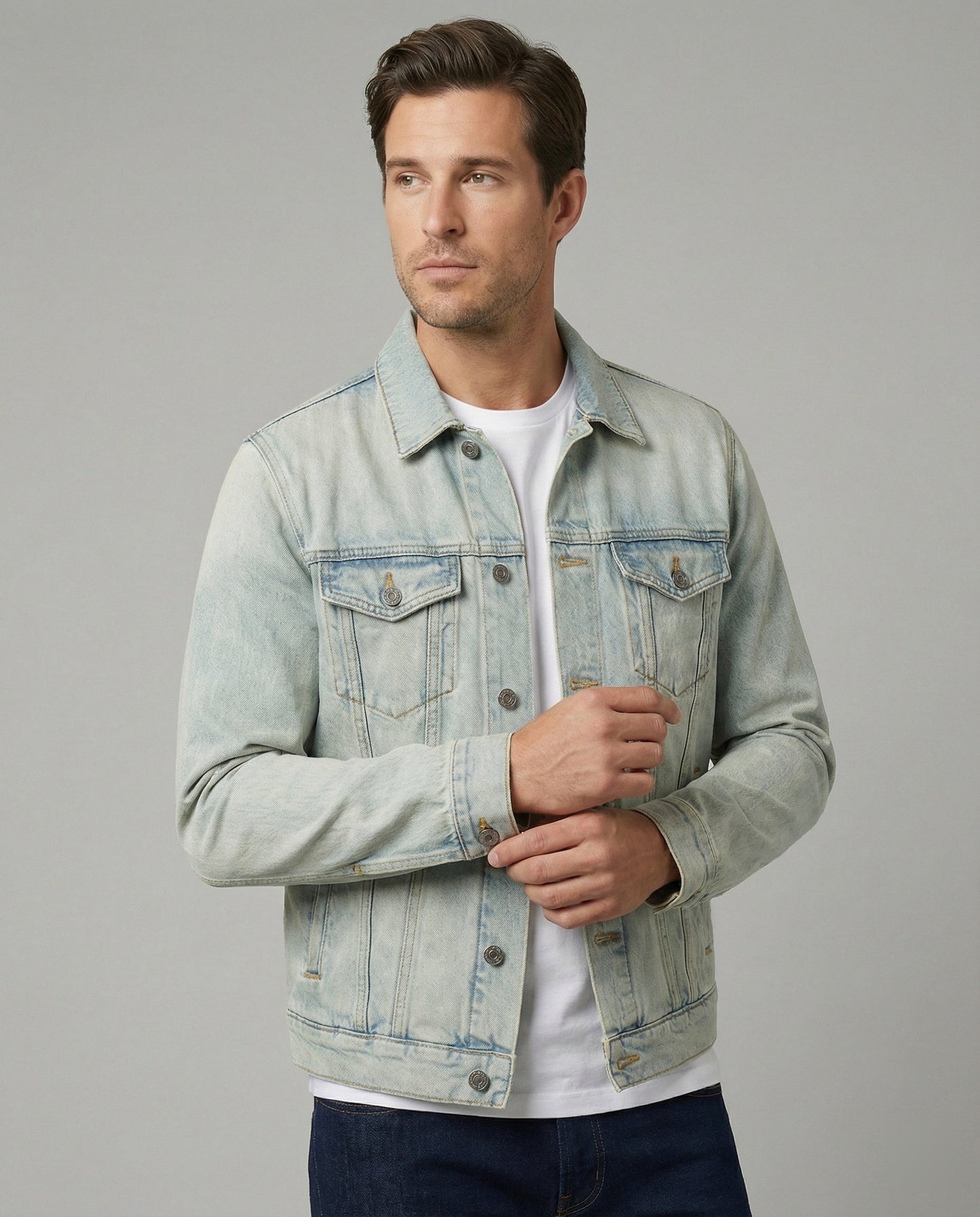 Unisex Trucker Jeansjacke Klassisch